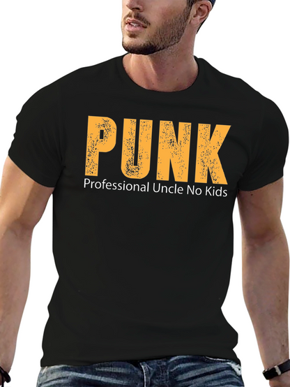 Punk Professional Uncle No Kids Graphic T-Shirt