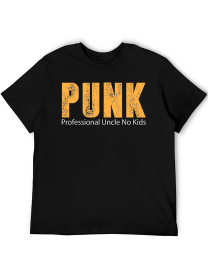 Punk Professional Uncle No Kids Graphic T-Shirt