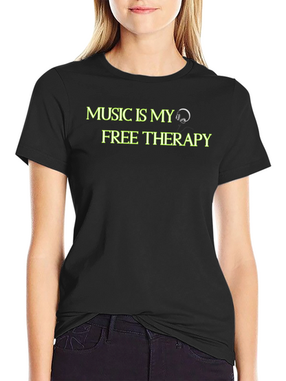 Music is My Free Therapy Graphic Tee