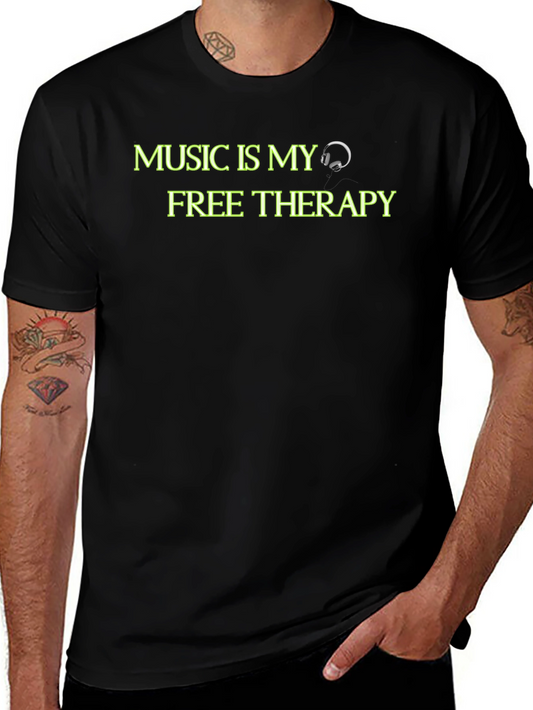 Music is My Free Therapy Graphic Tee