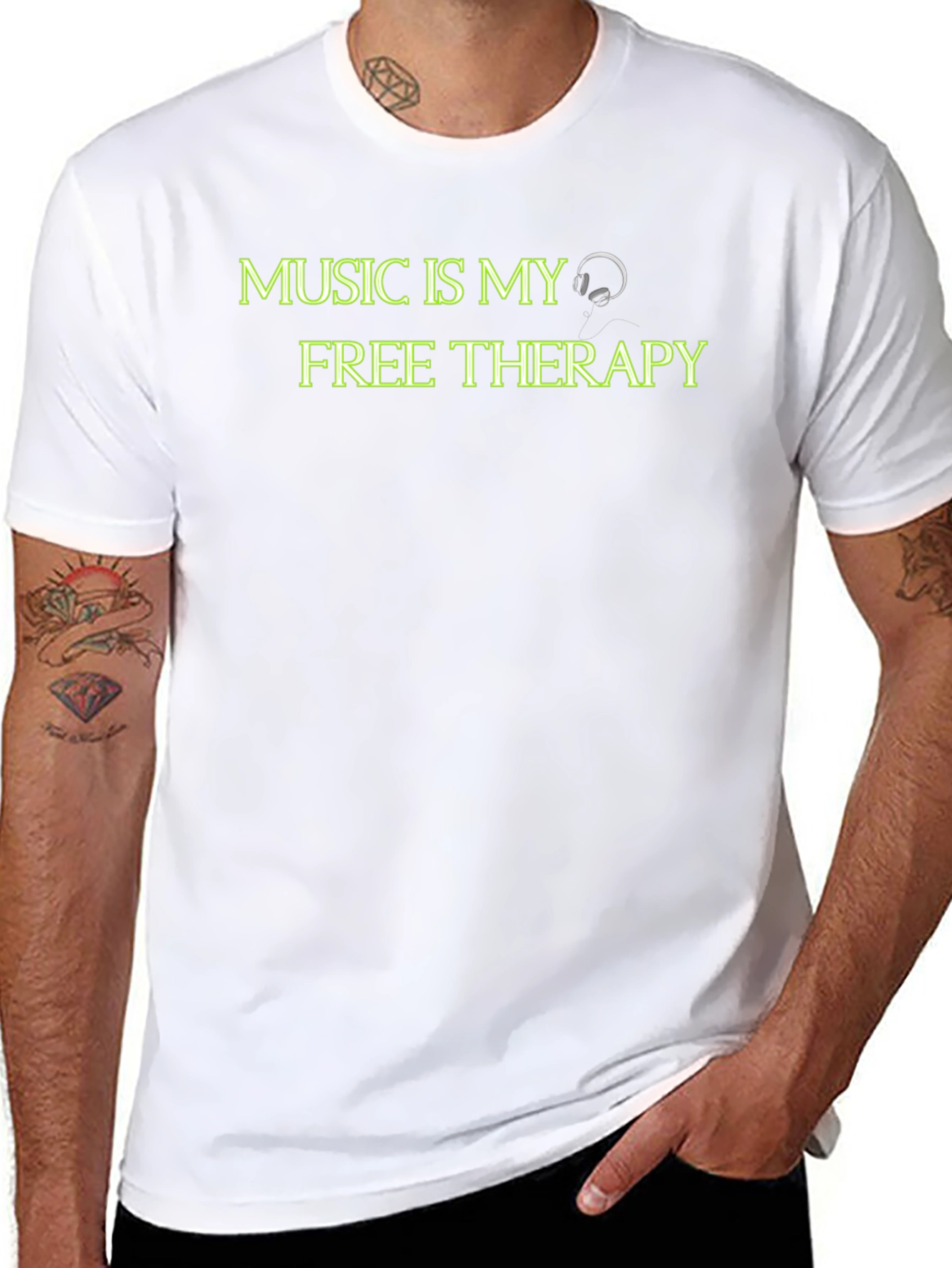 Music is My Free Therapy Graphic Tee