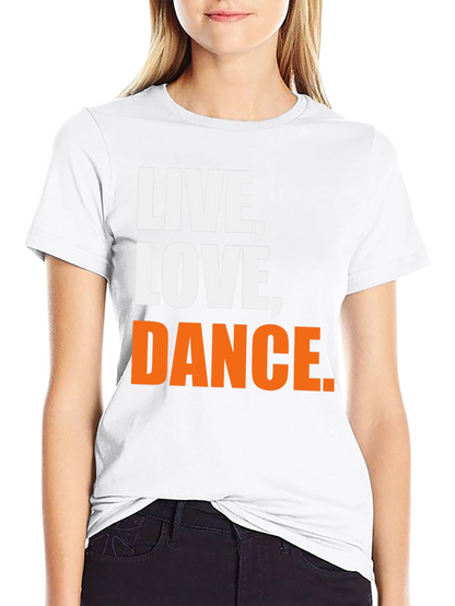 Live Love Dance Graphic Tee - Black