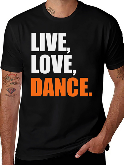 Live Love Dance Graphic Tee - Black