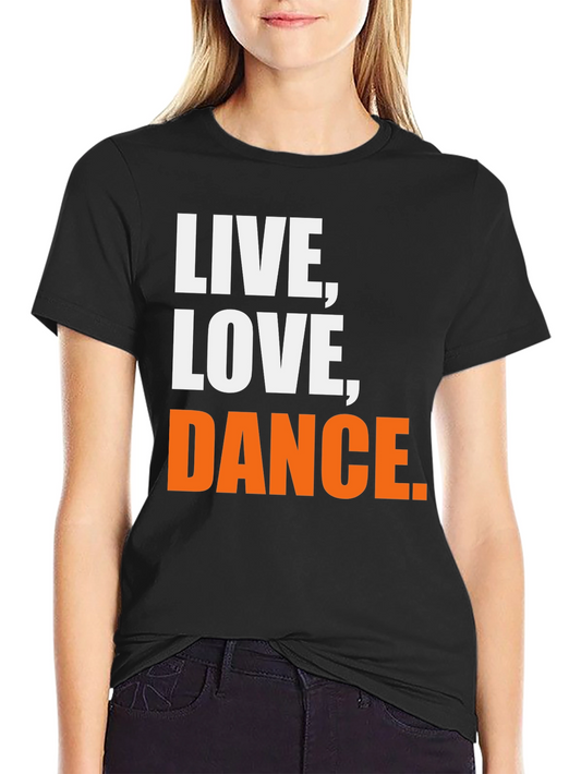 Live Love Dance Graphic Tee - Black