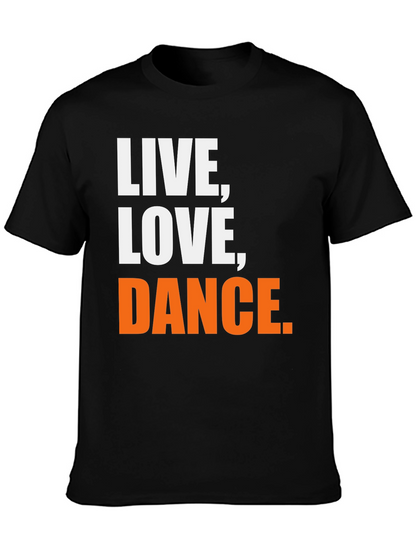 Live Love Dance Graphic Tee - Black