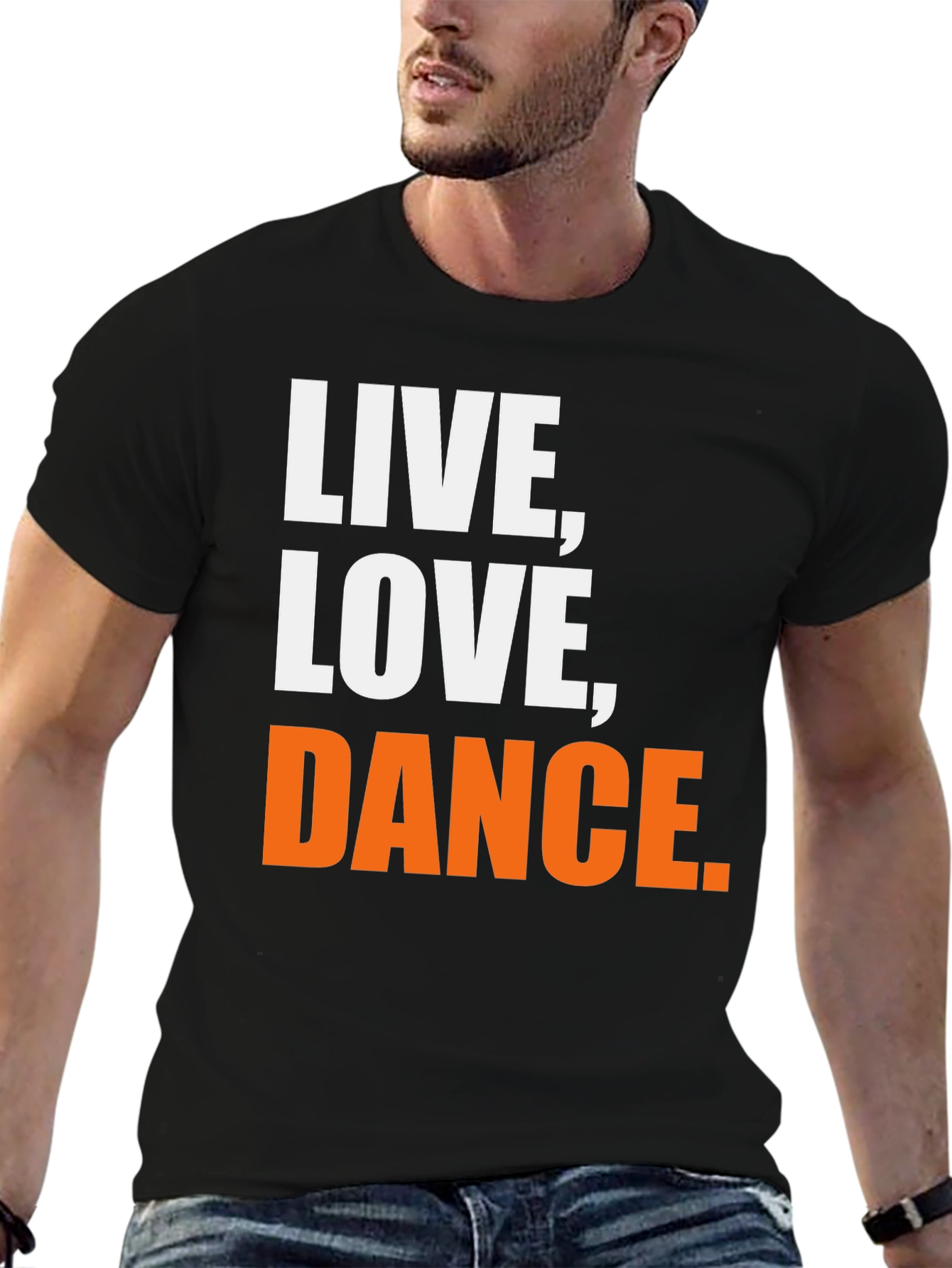 Live Love Dance Graphic Tee - Black