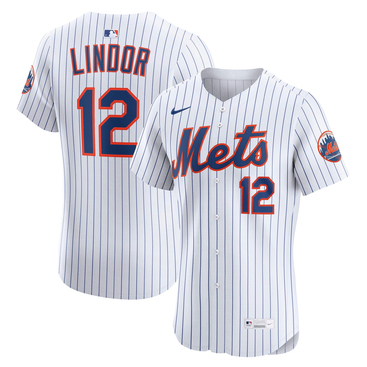Francisco Lindor New York Mets Nike Home Elite Player Jersey - White