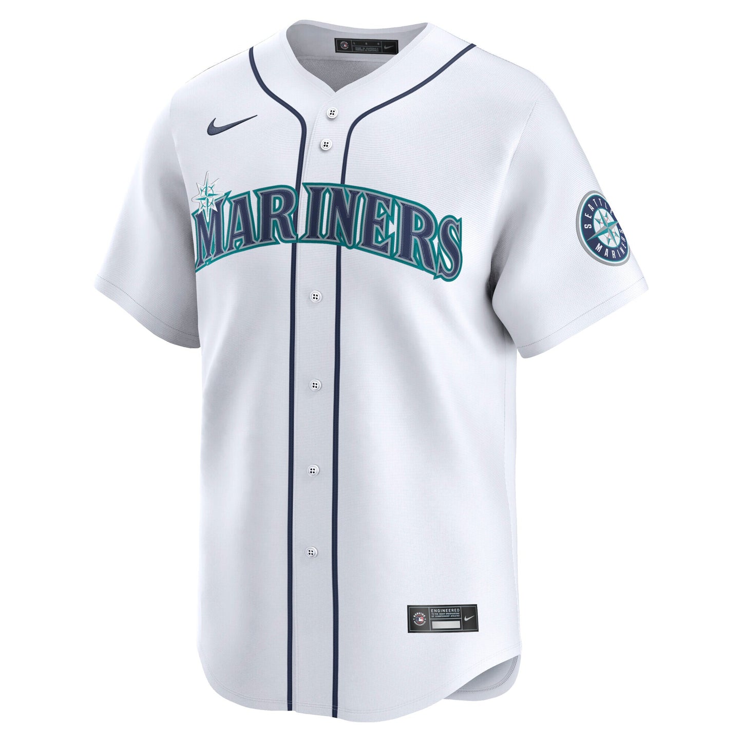 Seattle Mariners Nike Home Limited Jersey - White