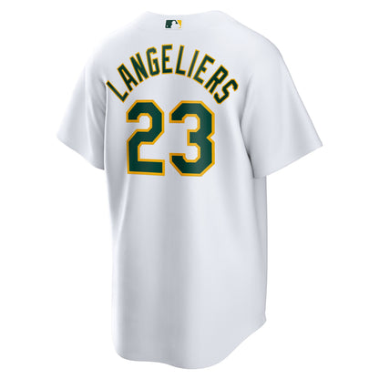 Shea Langeliers Athletics Nike Home Replica Jersey - White