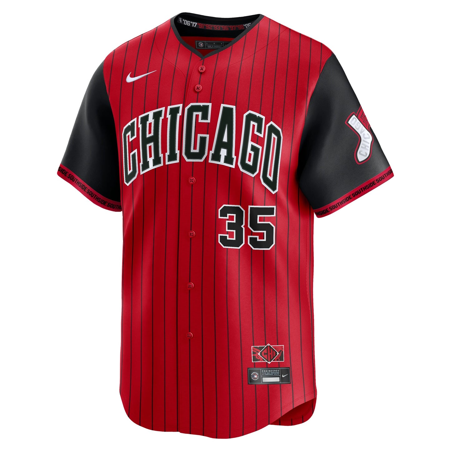 Frank Thomas Chicago White Sox Nike 2025 City Connect Limited Retired Player Jersey - Red/Black