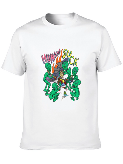 Humans Suck Alien Abduction Graphic Tee