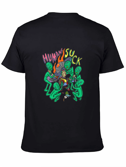 Humans Suck Alien Abduction Graphic Tee