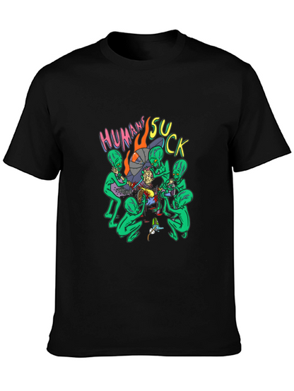 Humans Suck Alien Abduction Graphic Tee