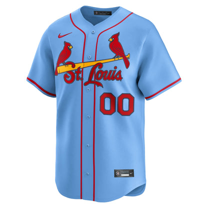 St. Louis Cardinals Nike Alternate Limited Custom Jersey - Light Blue