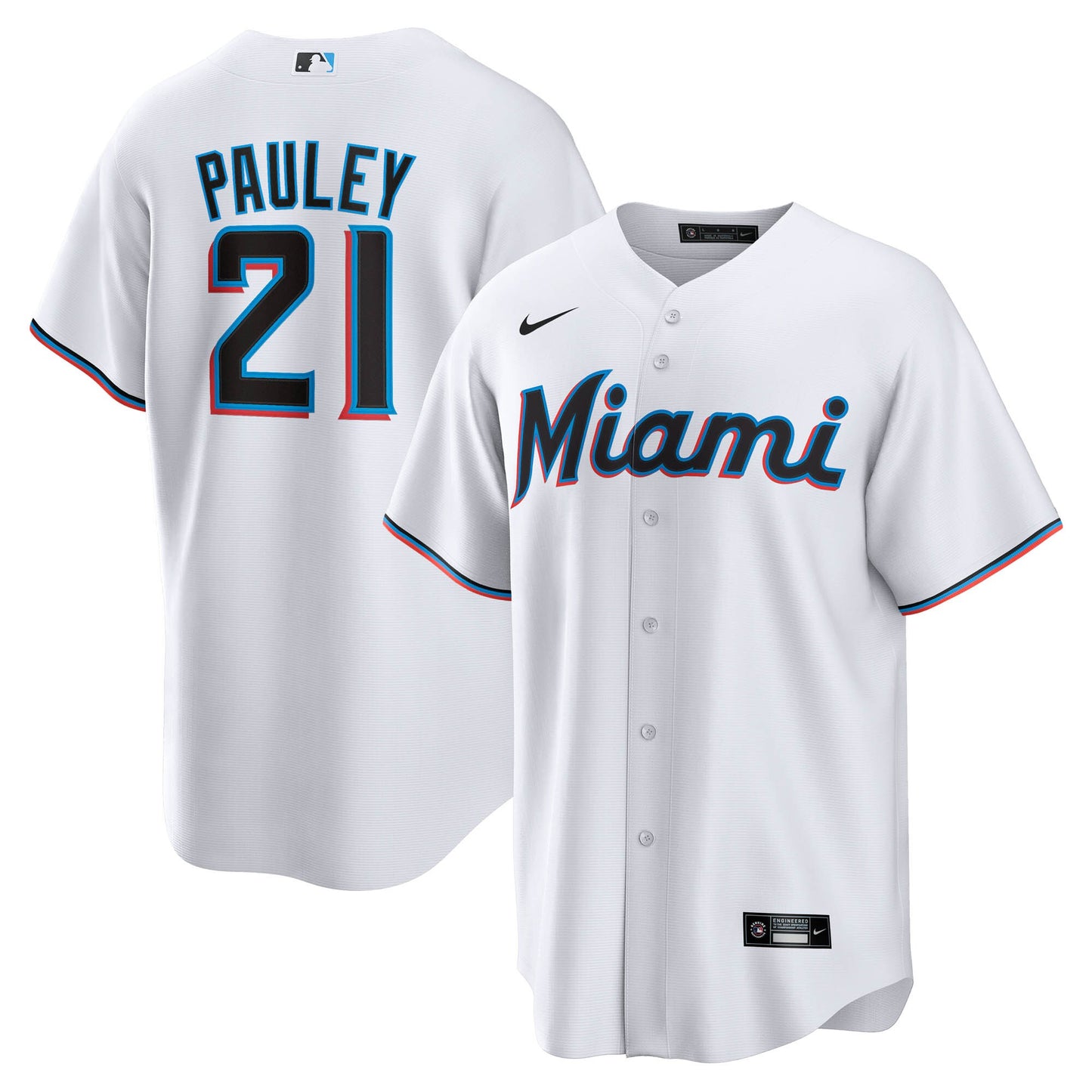 Graham Pauley Miami Marlins Nike Home Replica Jersey - White