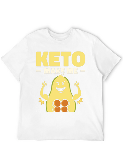 Keto Make Me Strong T-Shirt Avocado Gym