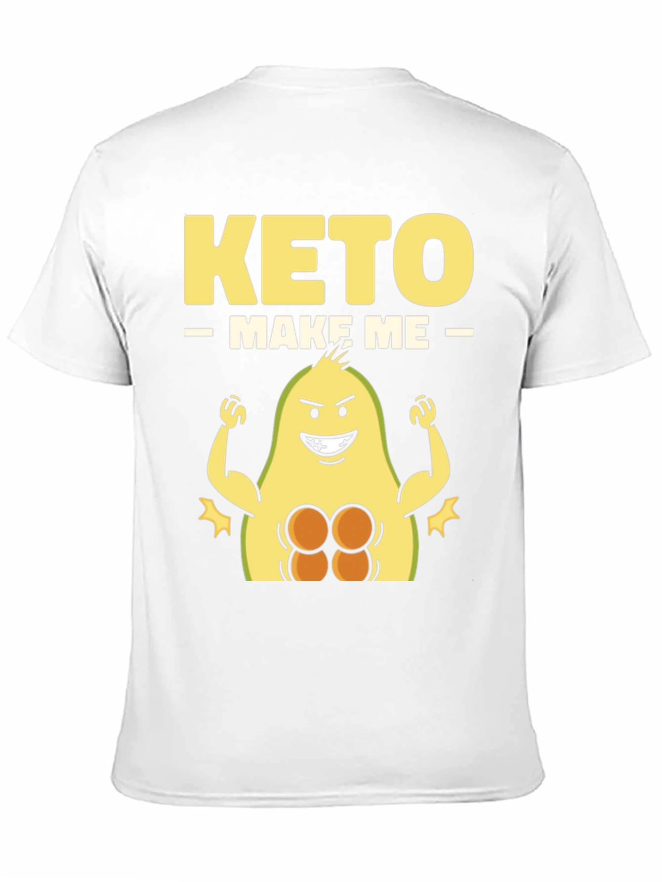 Keto Make Me Strong T-Shirt Avocado Gym