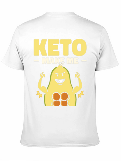 Keto Make Me Strong T-Shirt Avocado Gym