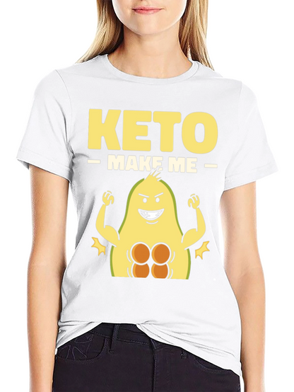Keto Make Me Strong T-Shirt Avocado Gym