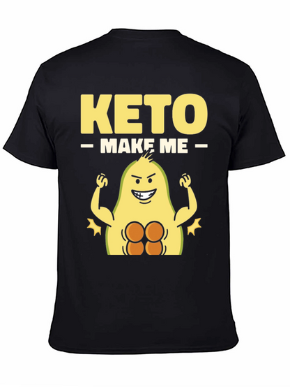 Keto Make Me Strong T-Shirt Avocado Gym