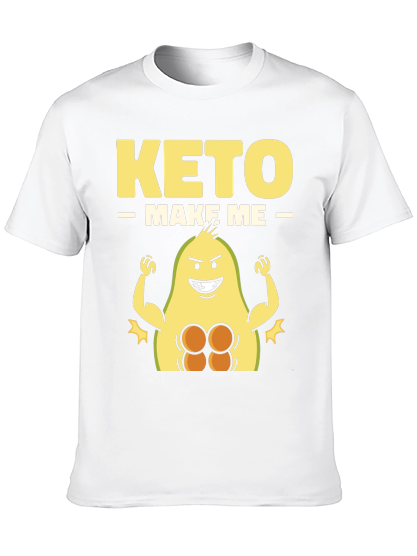 Keto Make Me Strong T-Shirt Avocado Gym