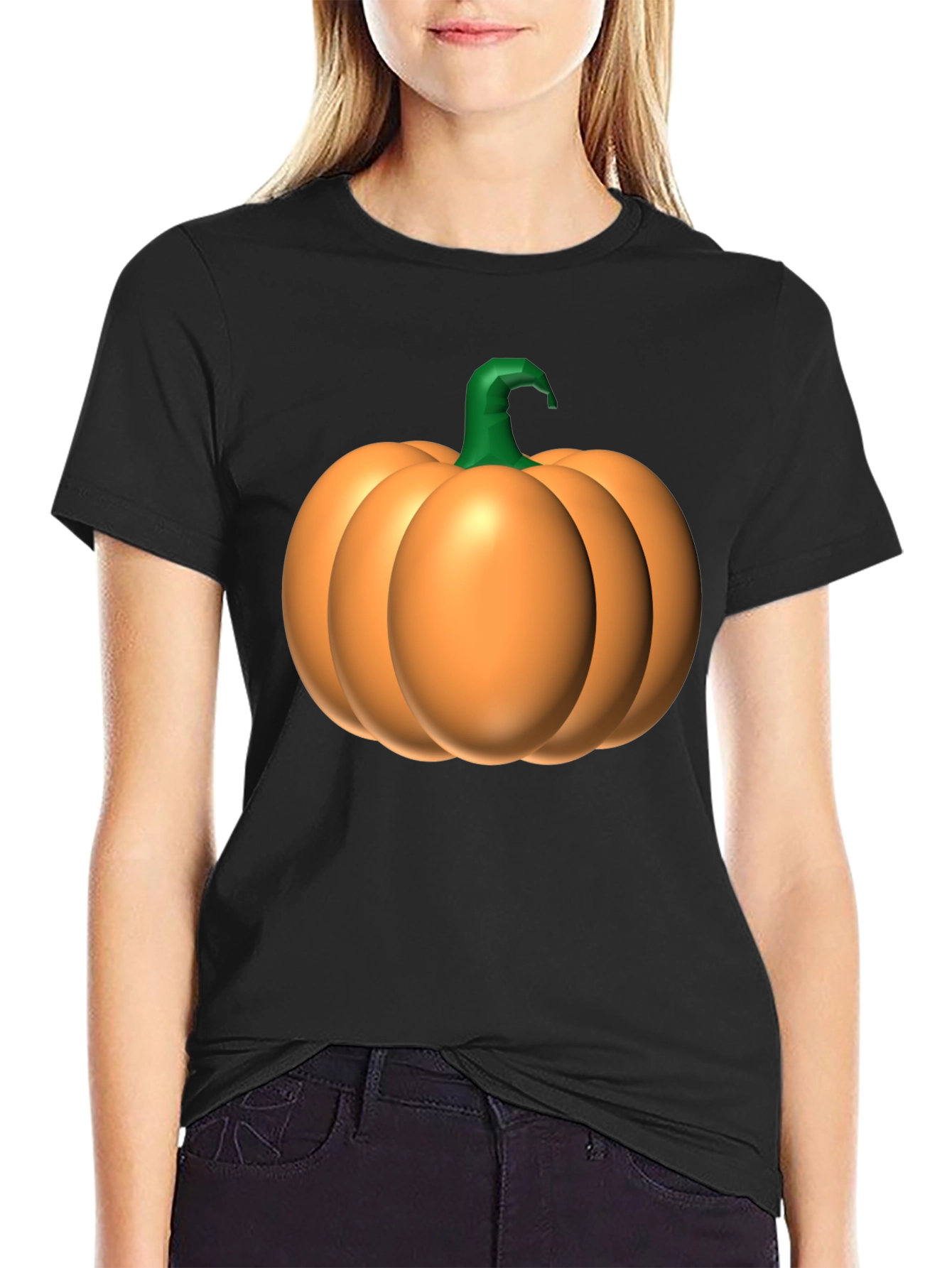 Pumpkin Graphic T-Shirt - Halloween Tee