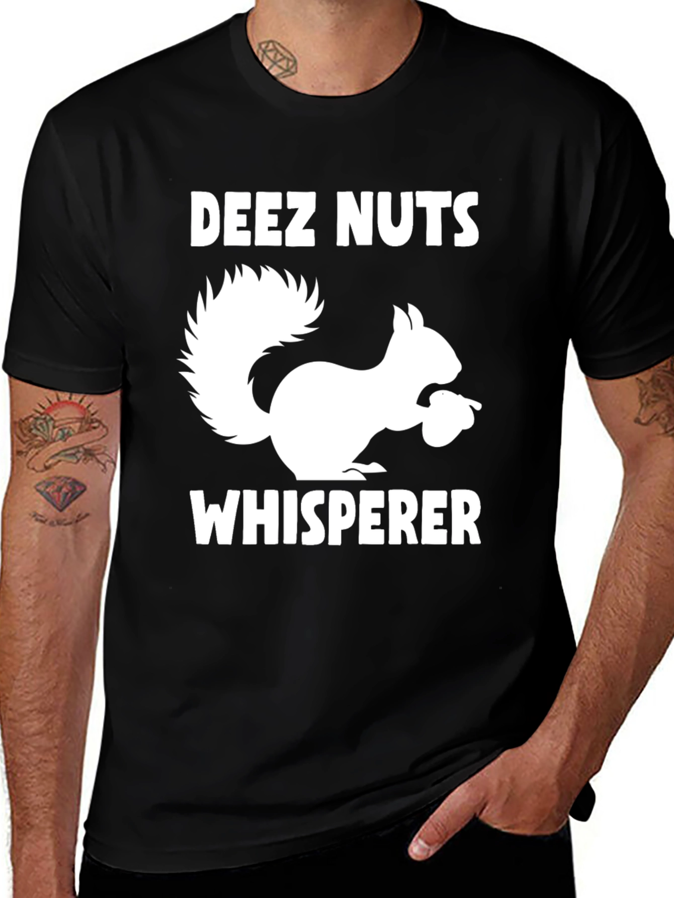 Deez Nuts Whisperer Funny Squirrel T-Shirt