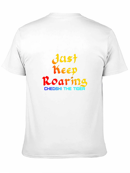 Just Keep Roaring - Black Graphic Tee