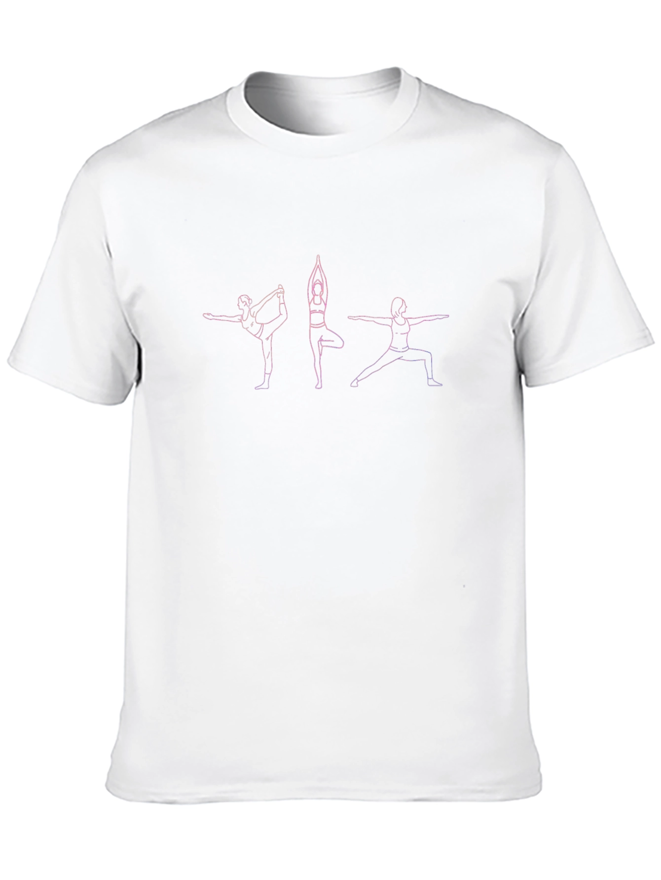 Yoga Pose Graphic Tee - Black
