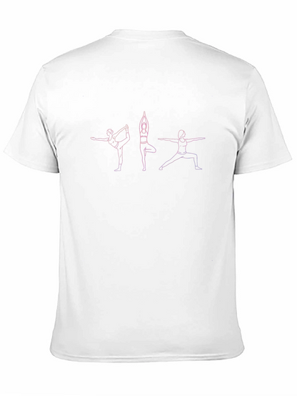 Yoga Pose Graphic Tee - Black