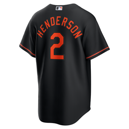 Gunnar Henderson Baltimore Orioles Nike Alternate Replica Jersey - Black