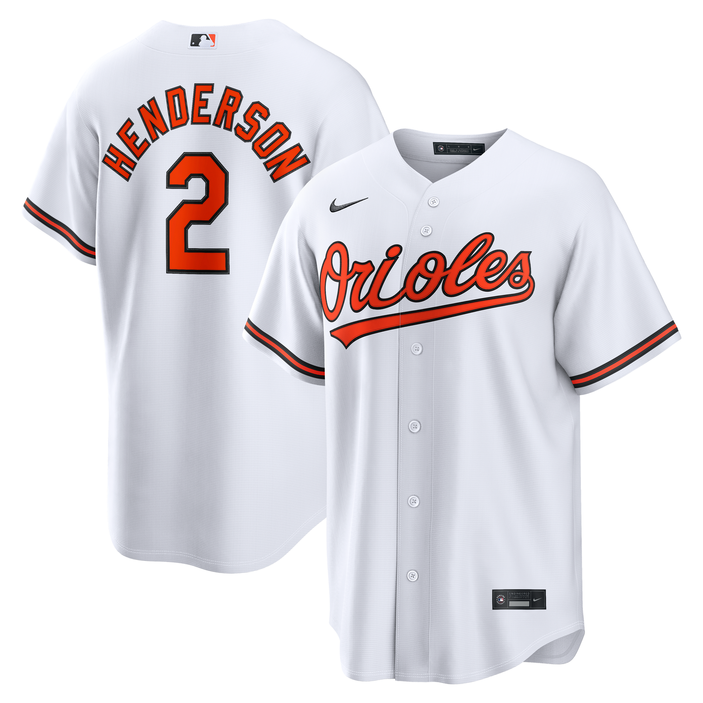 Gunnar Henderson Baltimore Orioles Nike Home Replica Jersey - White