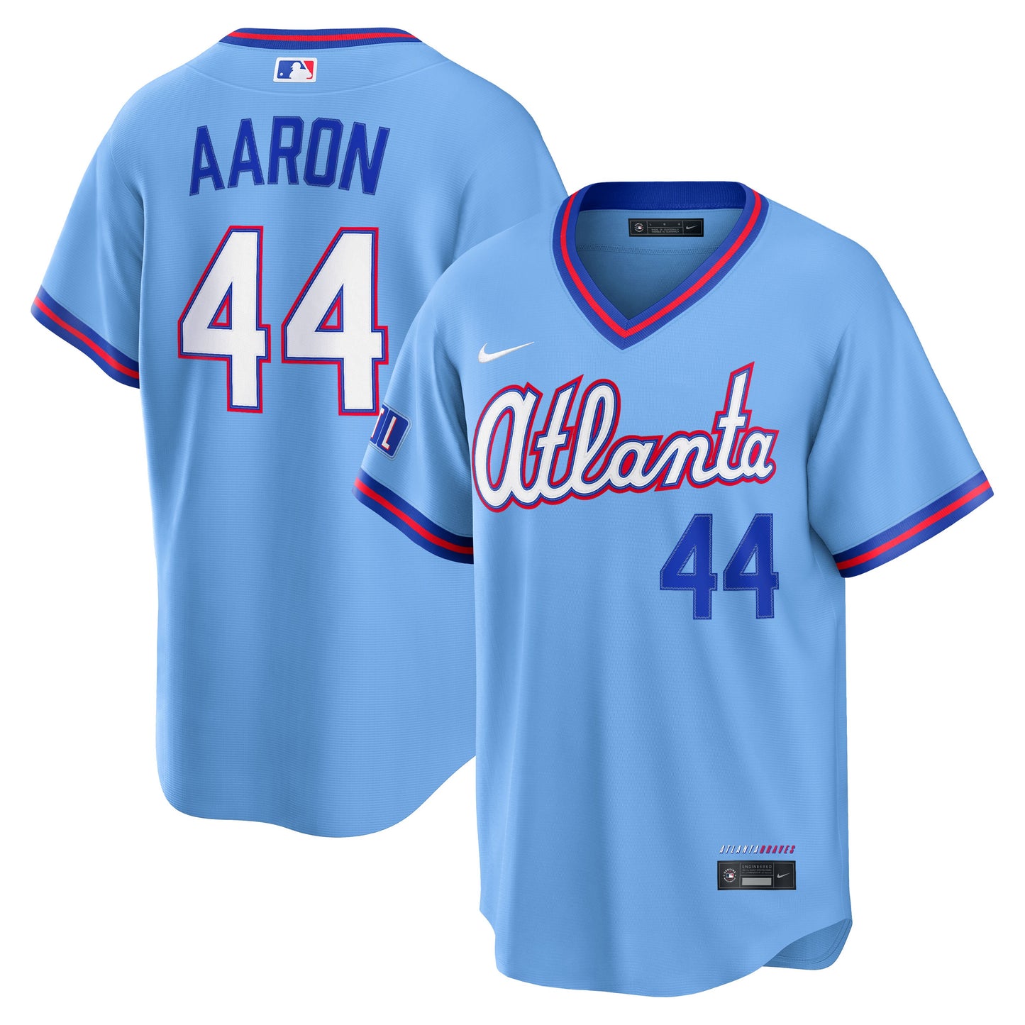 Hank Aaron Atlanta Braves Nike 2026 City Connect Stadium Jersey - Powder Blue