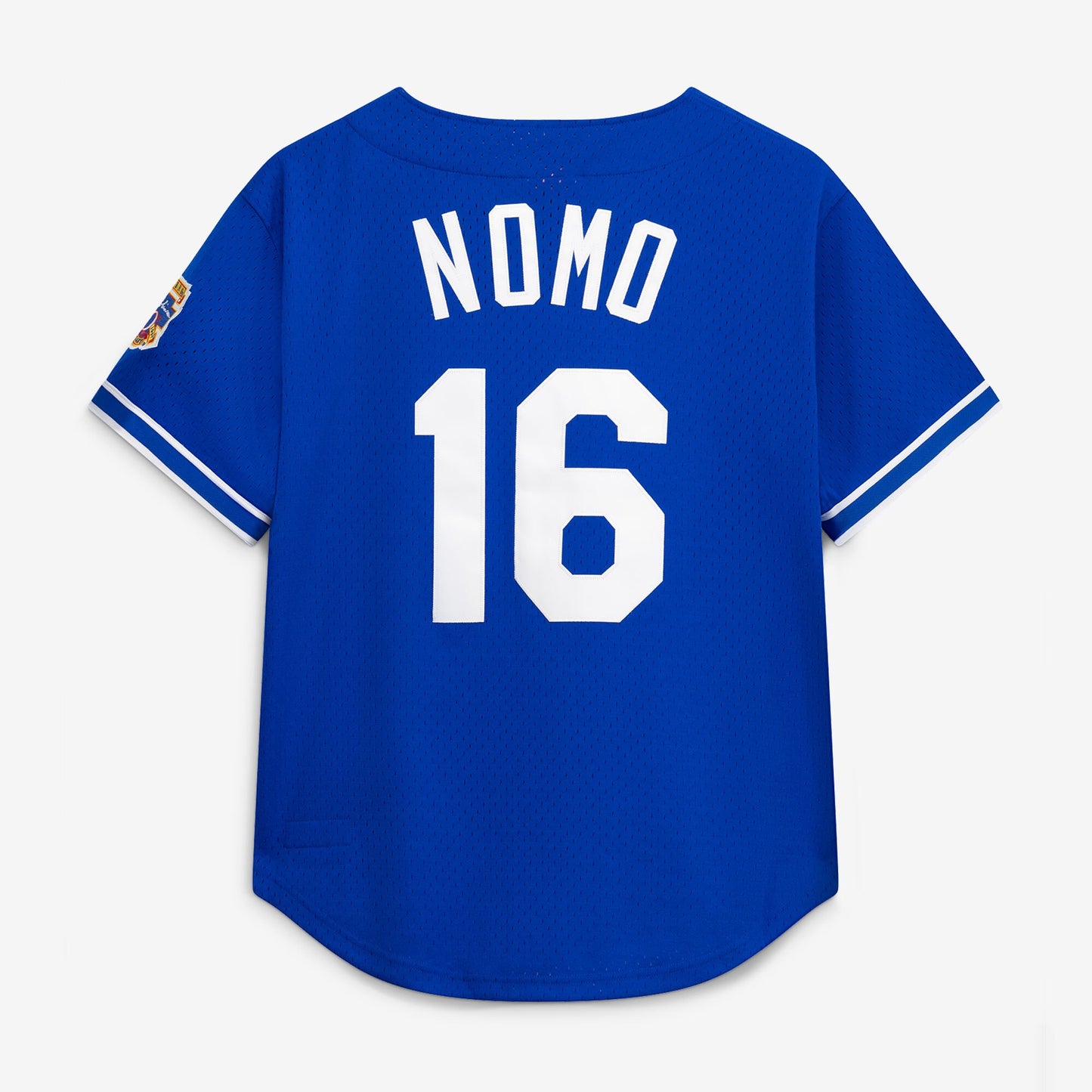 Hideo Nomo Los Angeles Dodgers Mitchell &amp;amp; Ness Cooperstown Collection Mesh Batting Practice Button-Up Jersey - Royal