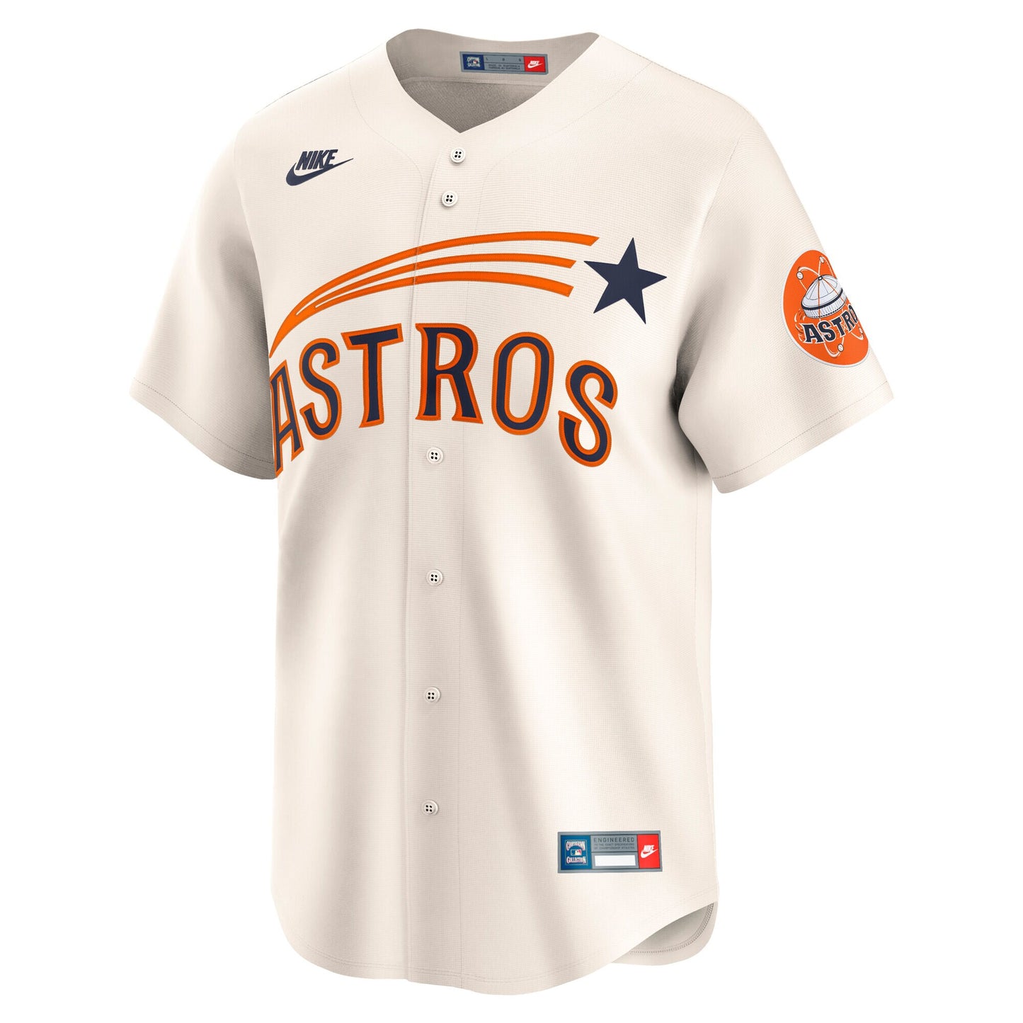 Houston Astros Nike Cooperstown Collection Limited Jersey - Cream