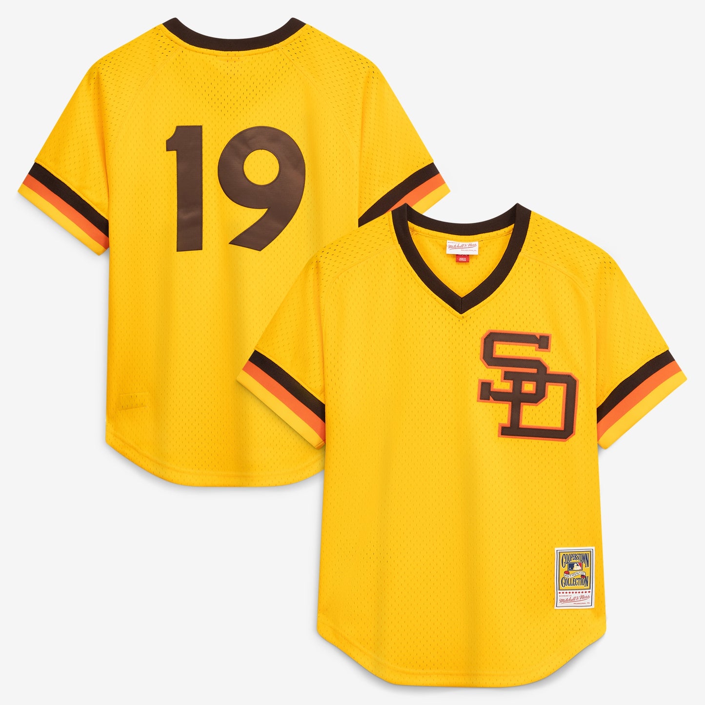 Tony Gwynn San Diego Padres Mitchell &amp;amp; Ness Authentic Batting Practice Jersey - Gold