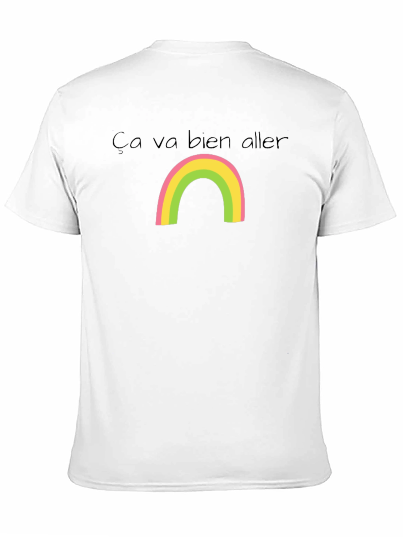 Ça Va Bien Aller Rainbow Black T-Shirt