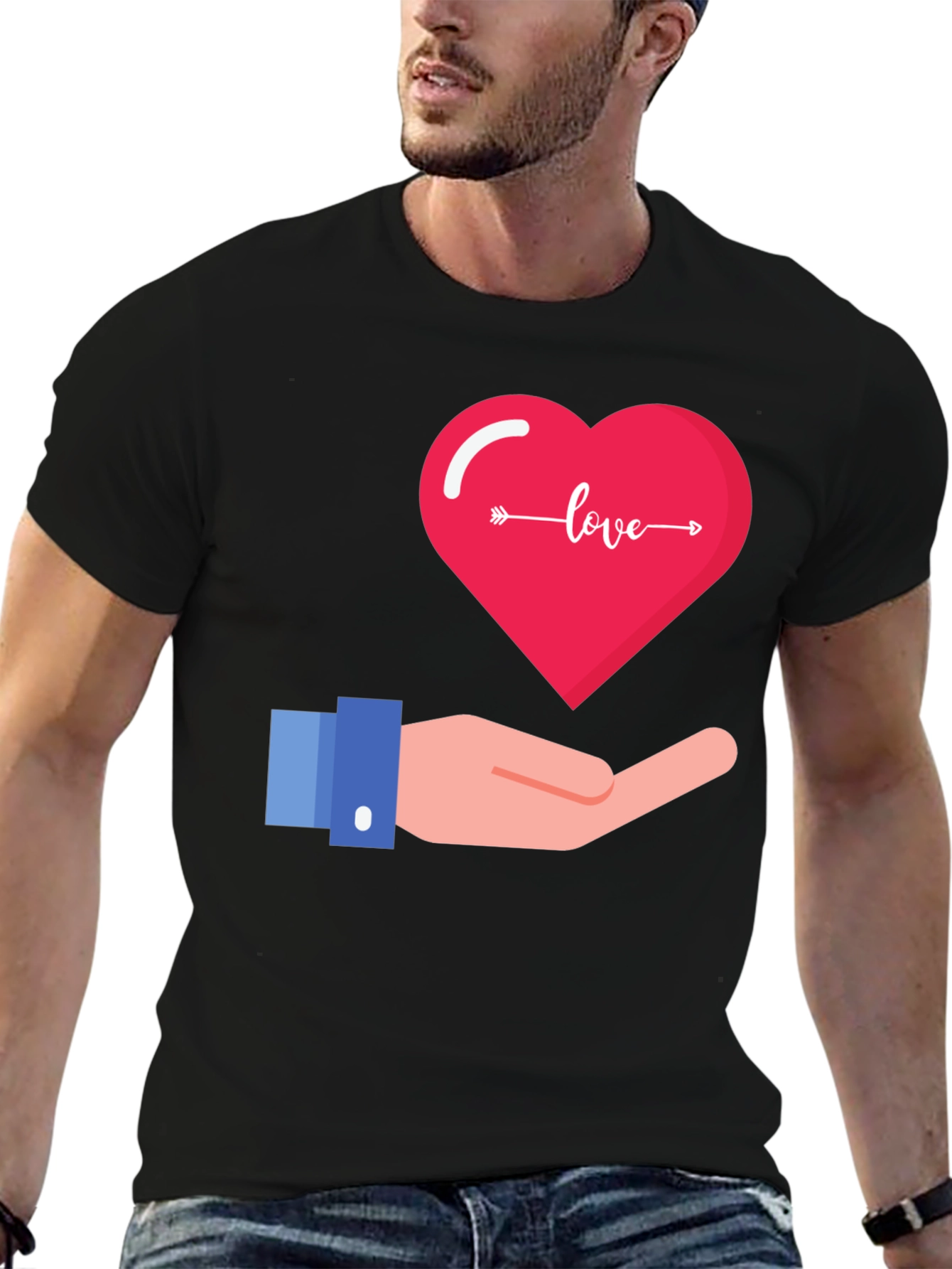 Love Heart Graphic T-Shirt