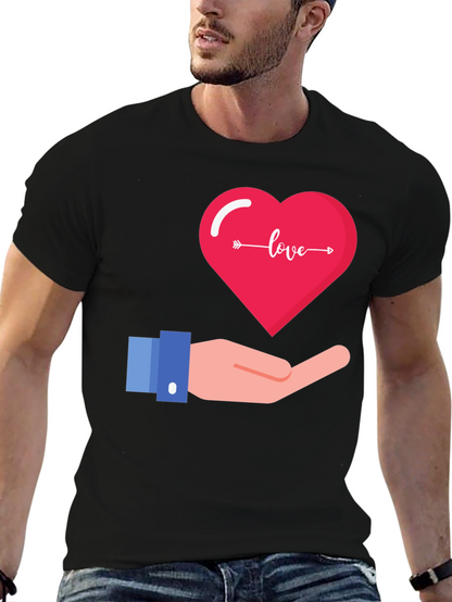 Love Heart Graphic T-Shirt