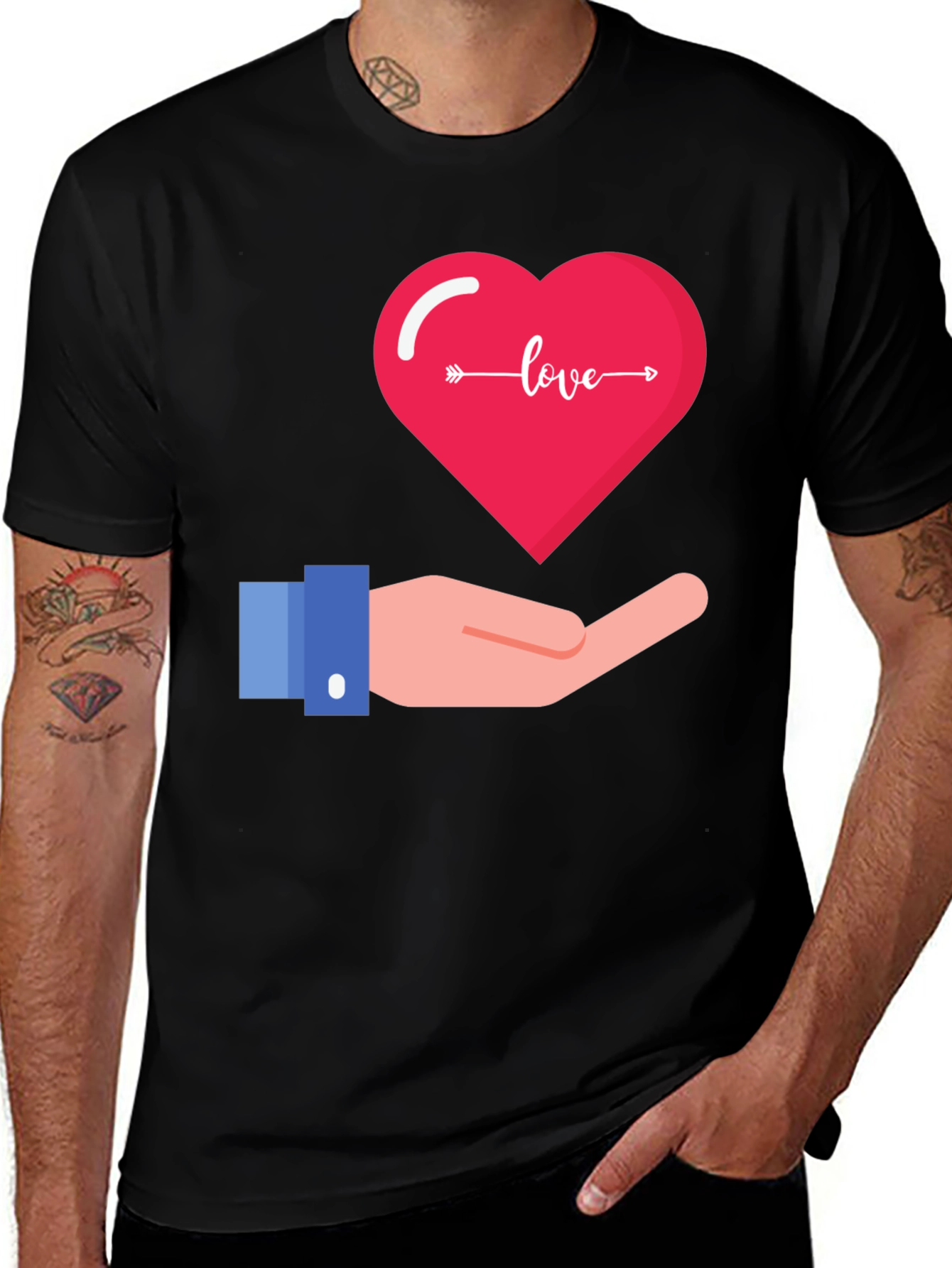 Love Heart Graphic T-Shirt