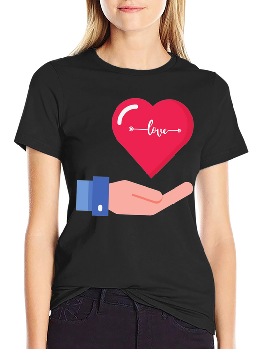 Love Heart Graphic T-Shirt
