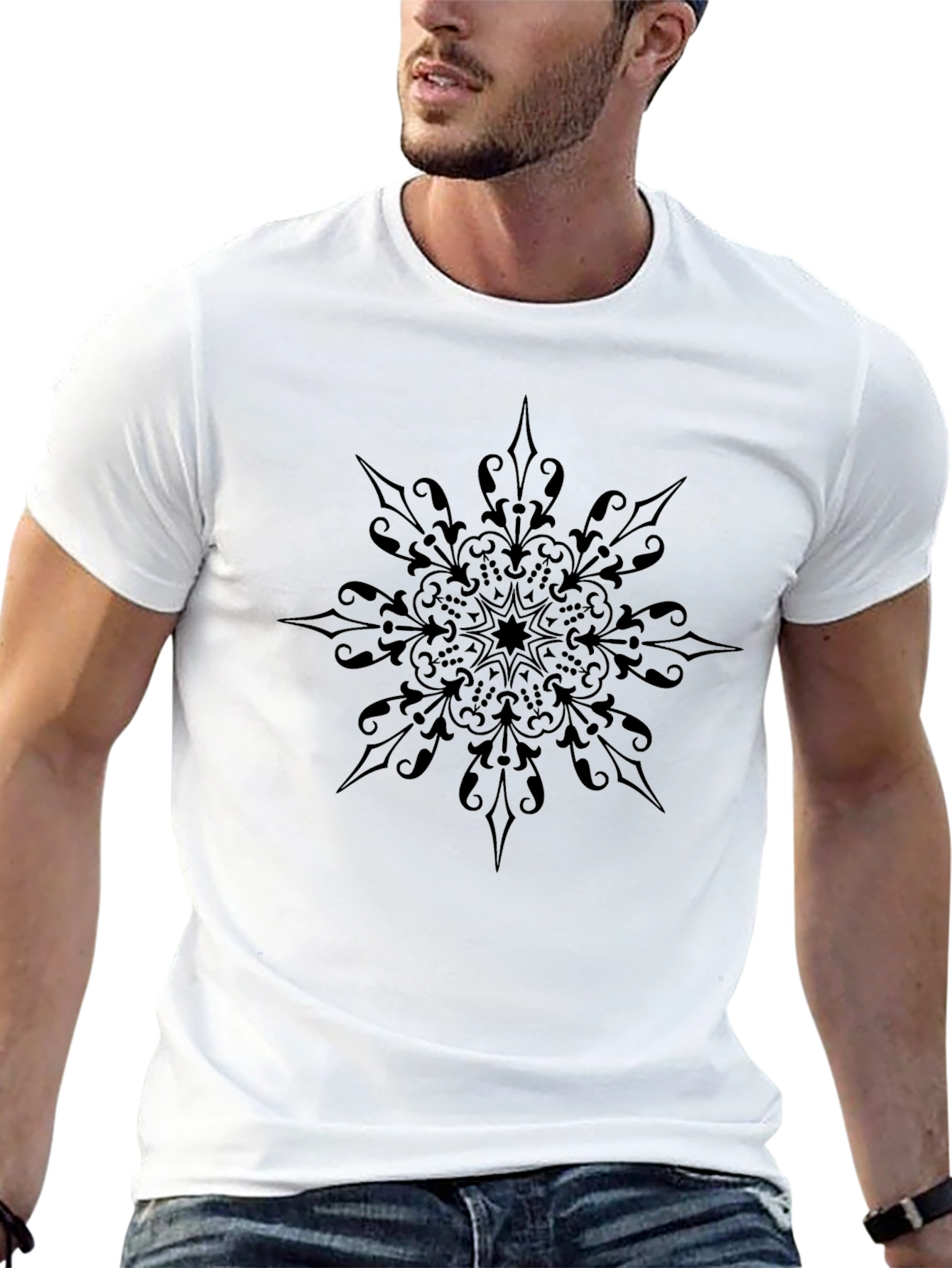 Black Mandala Graphic Tee