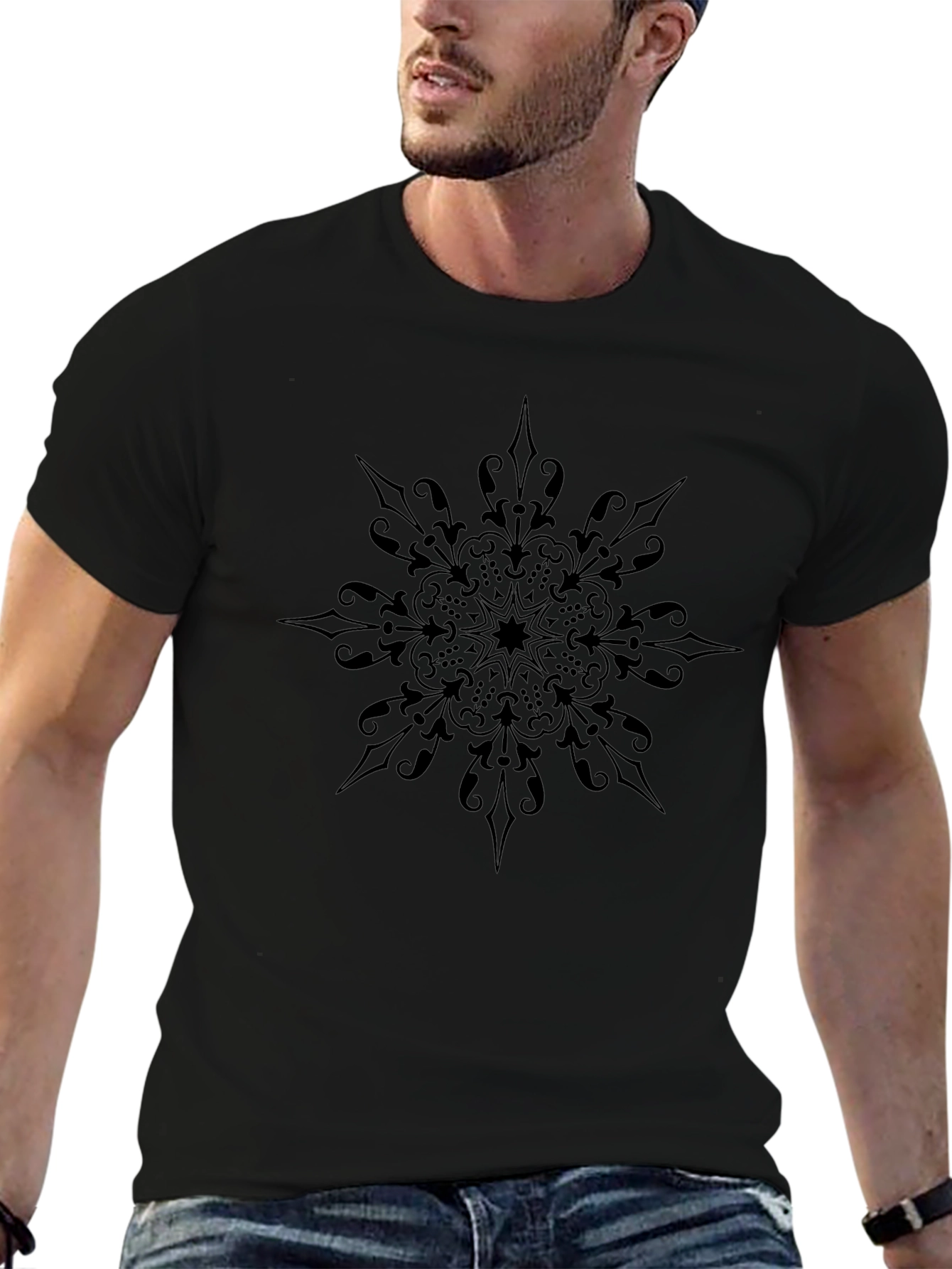 Black Mandala Graphic Tee