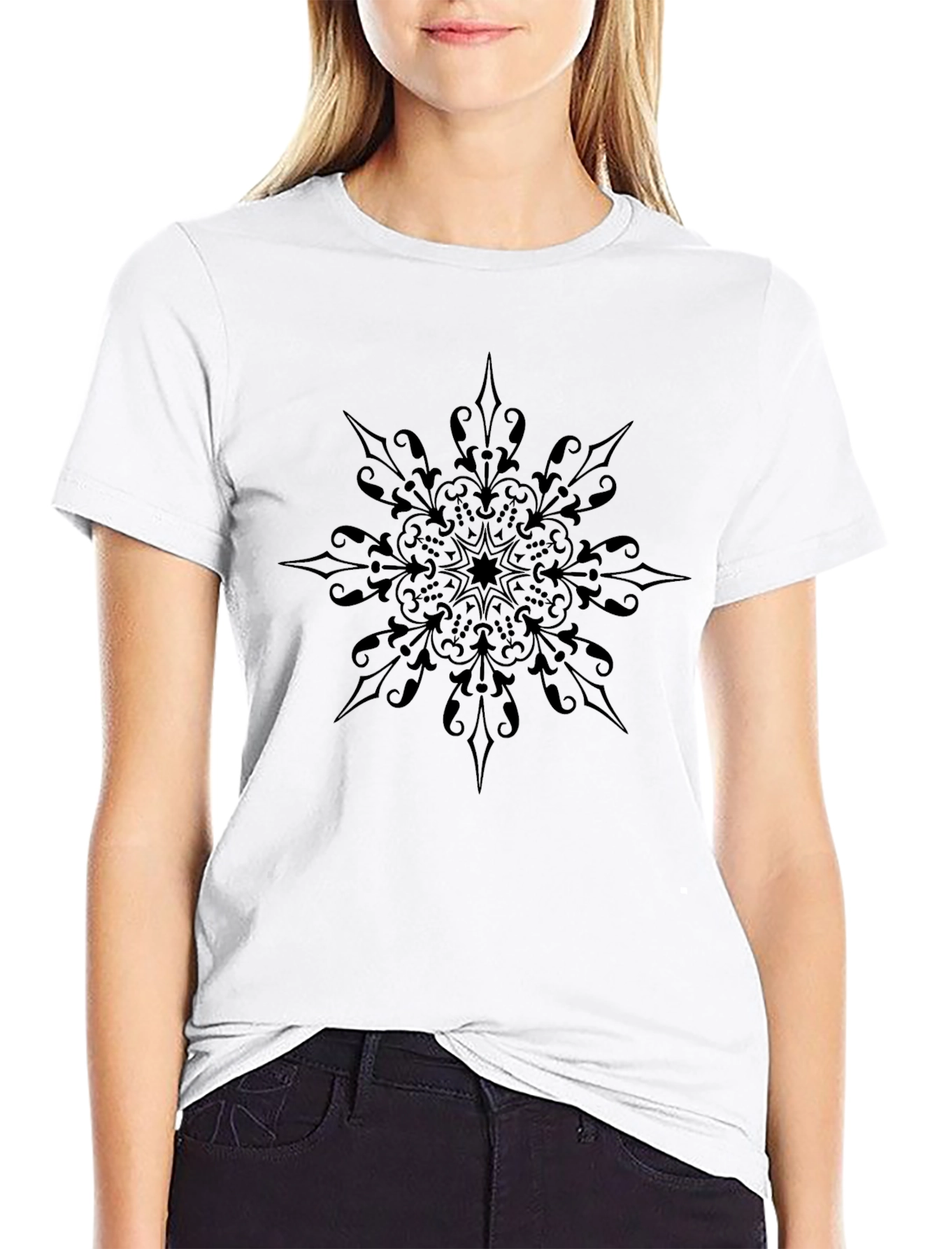 Black Mandala Graphic Tee