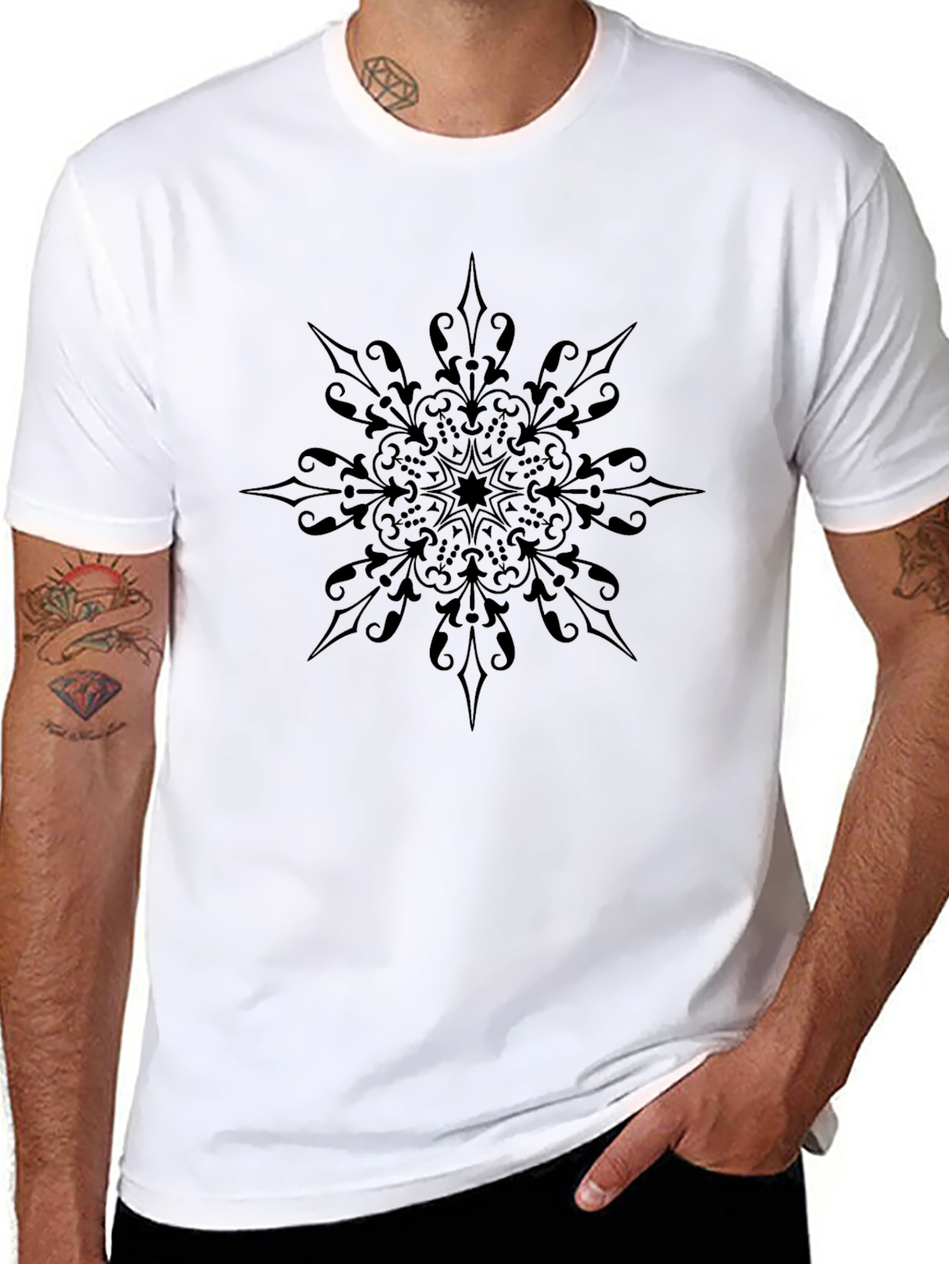 Black Mandala Graphic Tee