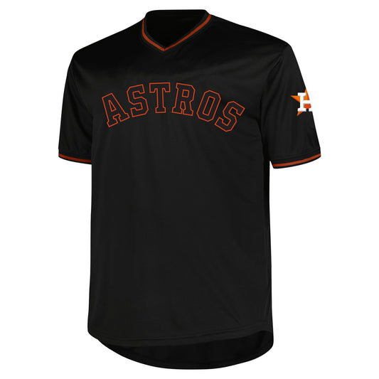 Houston Astros Profile Big &amp;amp; Tall Pop Fashion Jersey - Black
