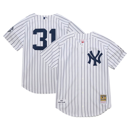 Ichiro Suzuki New York Yankees Mitchell &amp;amp; Ness 2014 Cooperstown Collection Authentic Throwback Jersey - White