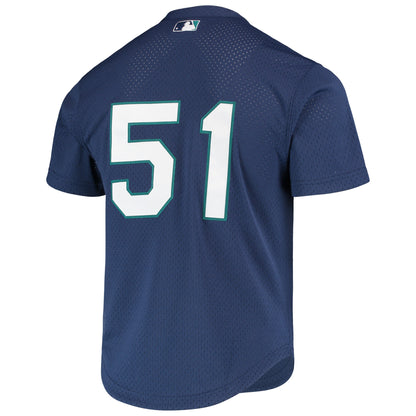 Ichiro Suzuki Seattle Mariners Mitchell &amp;amp; Ness Authentic Batting Practice Jersey - Navy