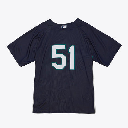 Ichiro Suzuki Seattle Mariners Mitchell &amp;amp; Ness Big &amp;amp; Tall Cooperstown Mesh Batting Practice Jersey - Navy
