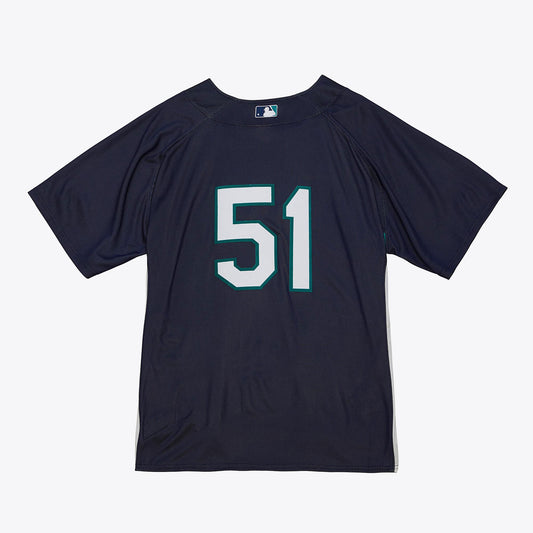 Ichiro Suzuki Seattle Mariners Mitchell &amp;amp; Ness Big &amp;amp; Tall Cooperstown Mesh Batting Practice Jersey - Navy
